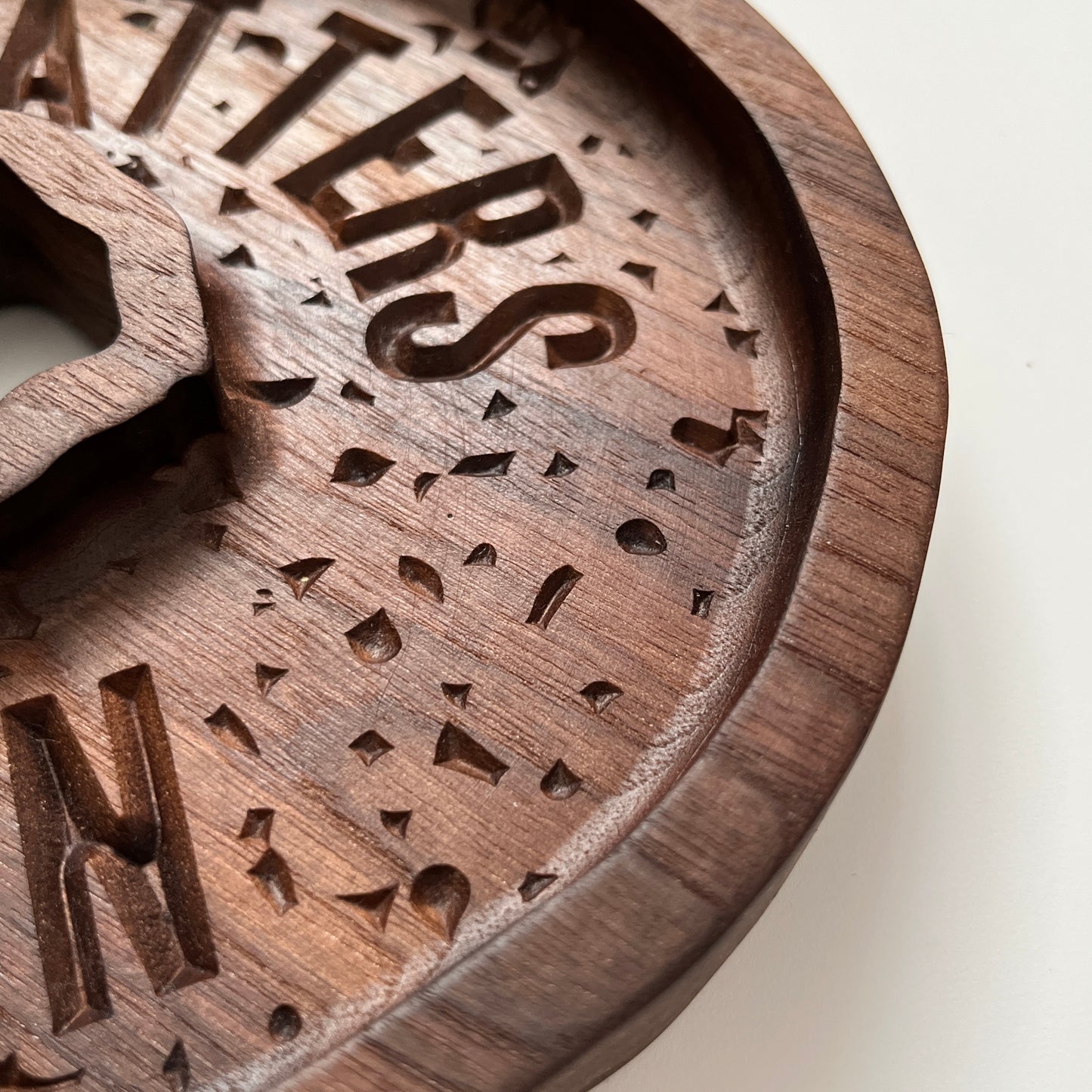 Everything Bagel Black Walnut Catchall at once Tray