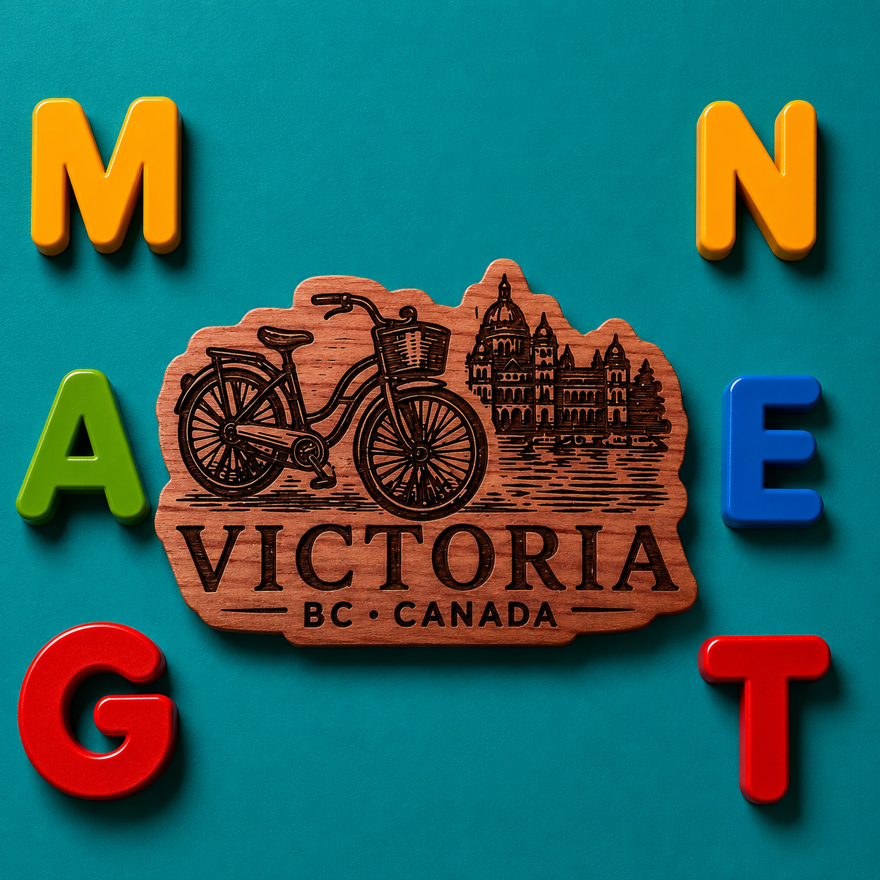 Victoria Vintage Bicycle Fridge Magnet