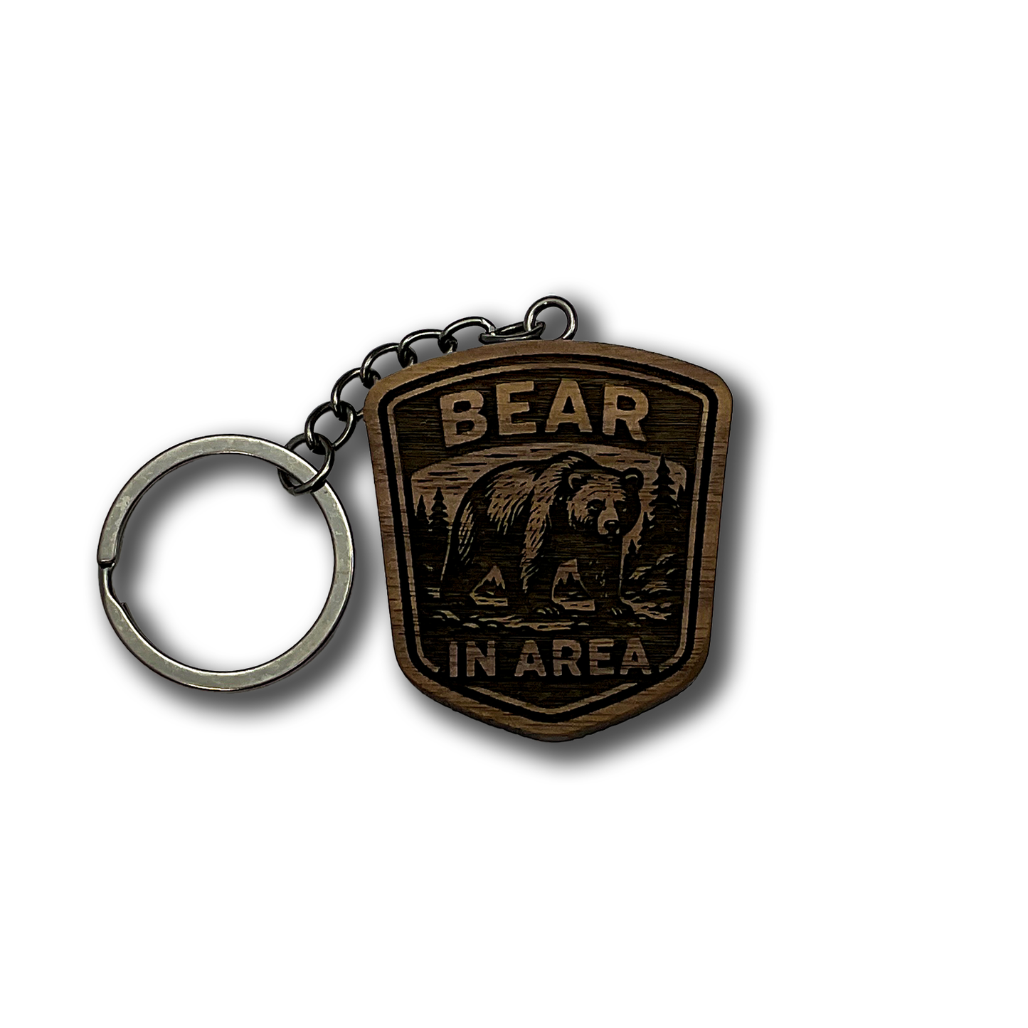 Bear In Area Keychain
