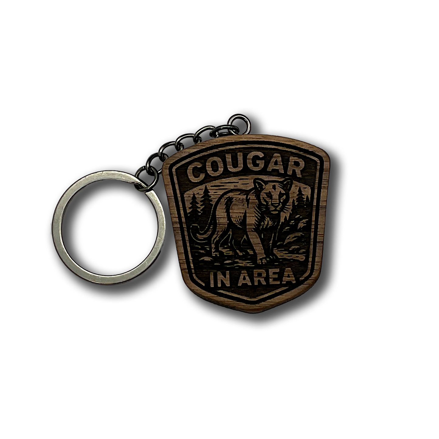 Cougar In Area Keychain