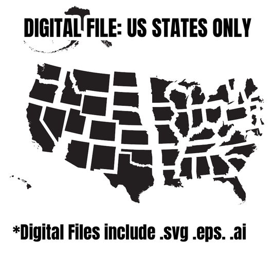 Digital File: US States Artwork only