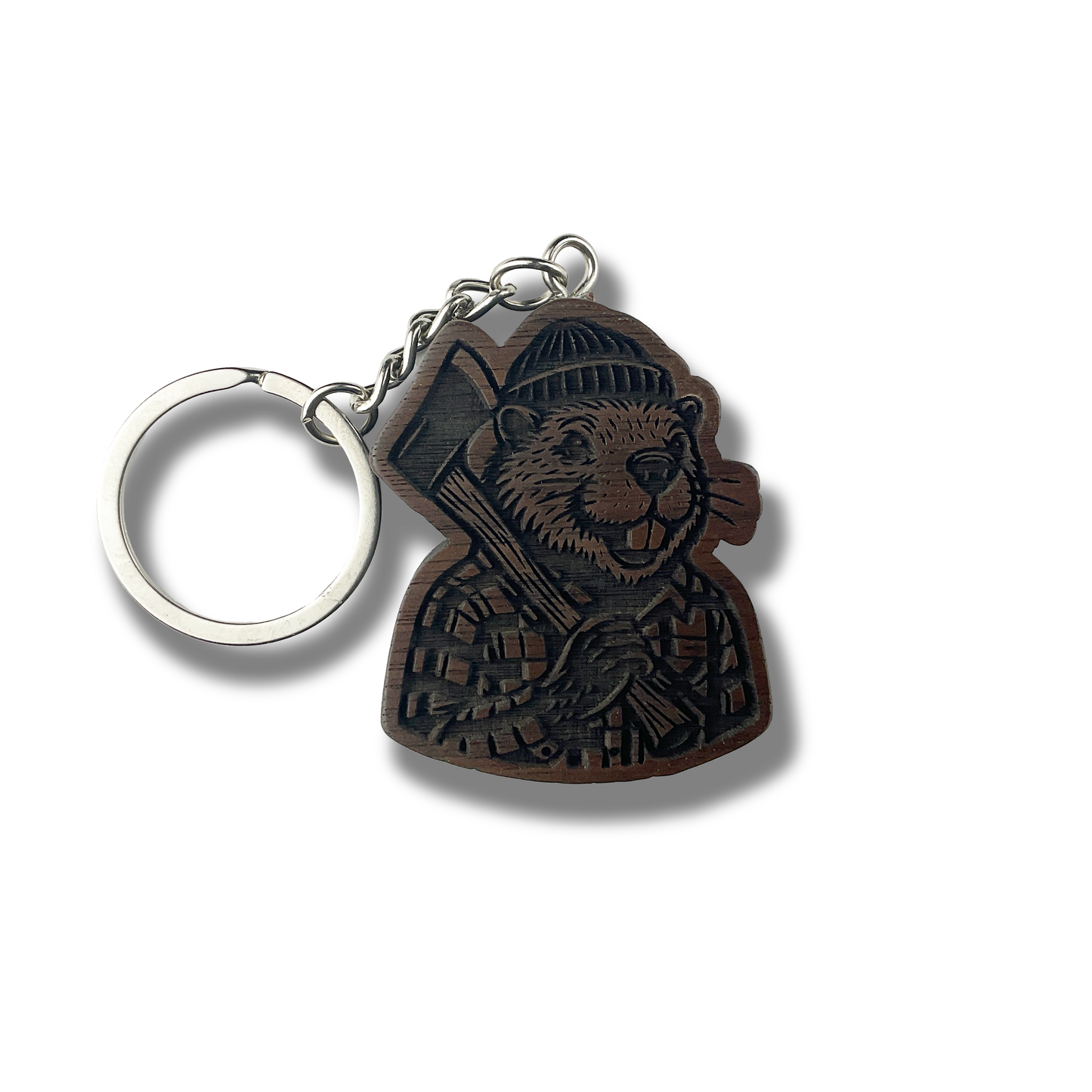 Lumberjack Beaver Keychain
