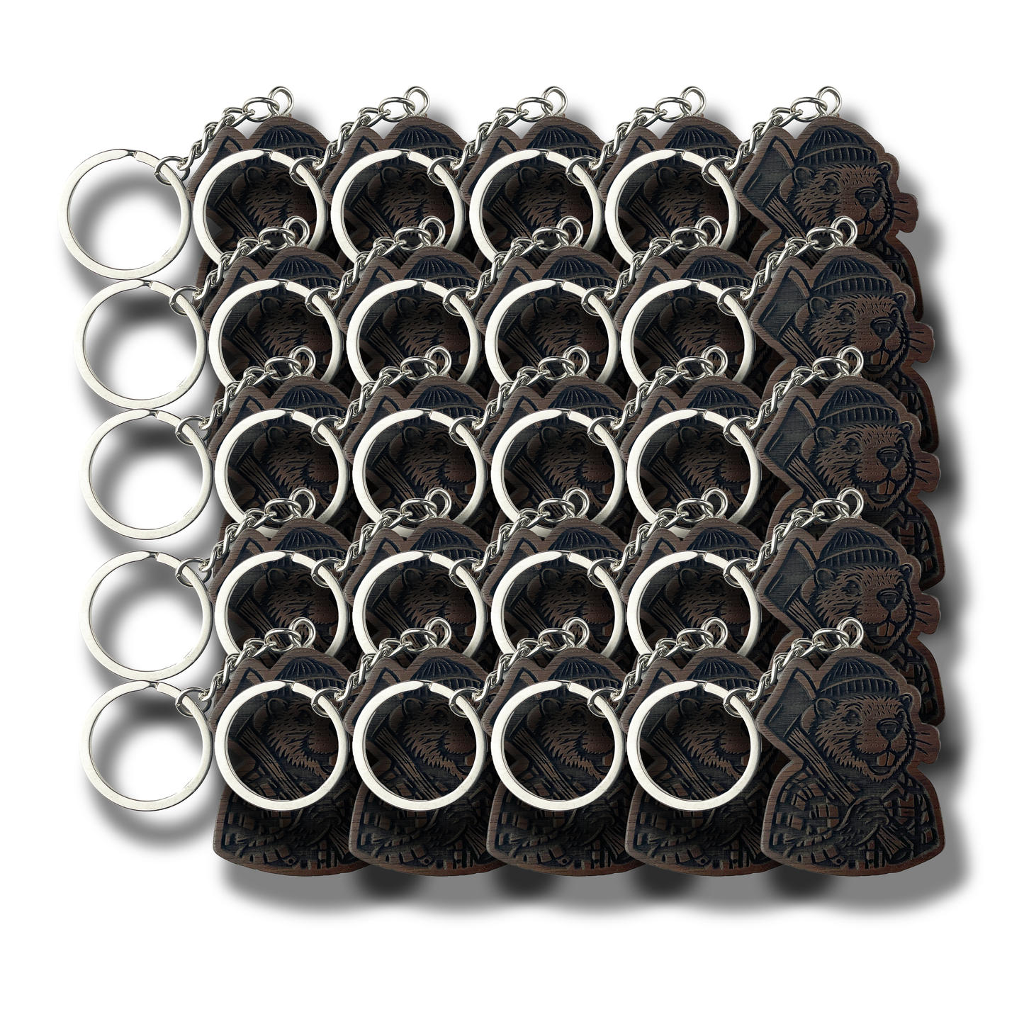 Lumberjack Beaver Keychain (WS)