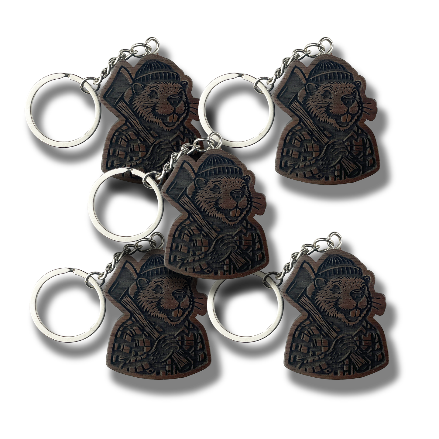 Lumberjack Beaver Keychain (WS)