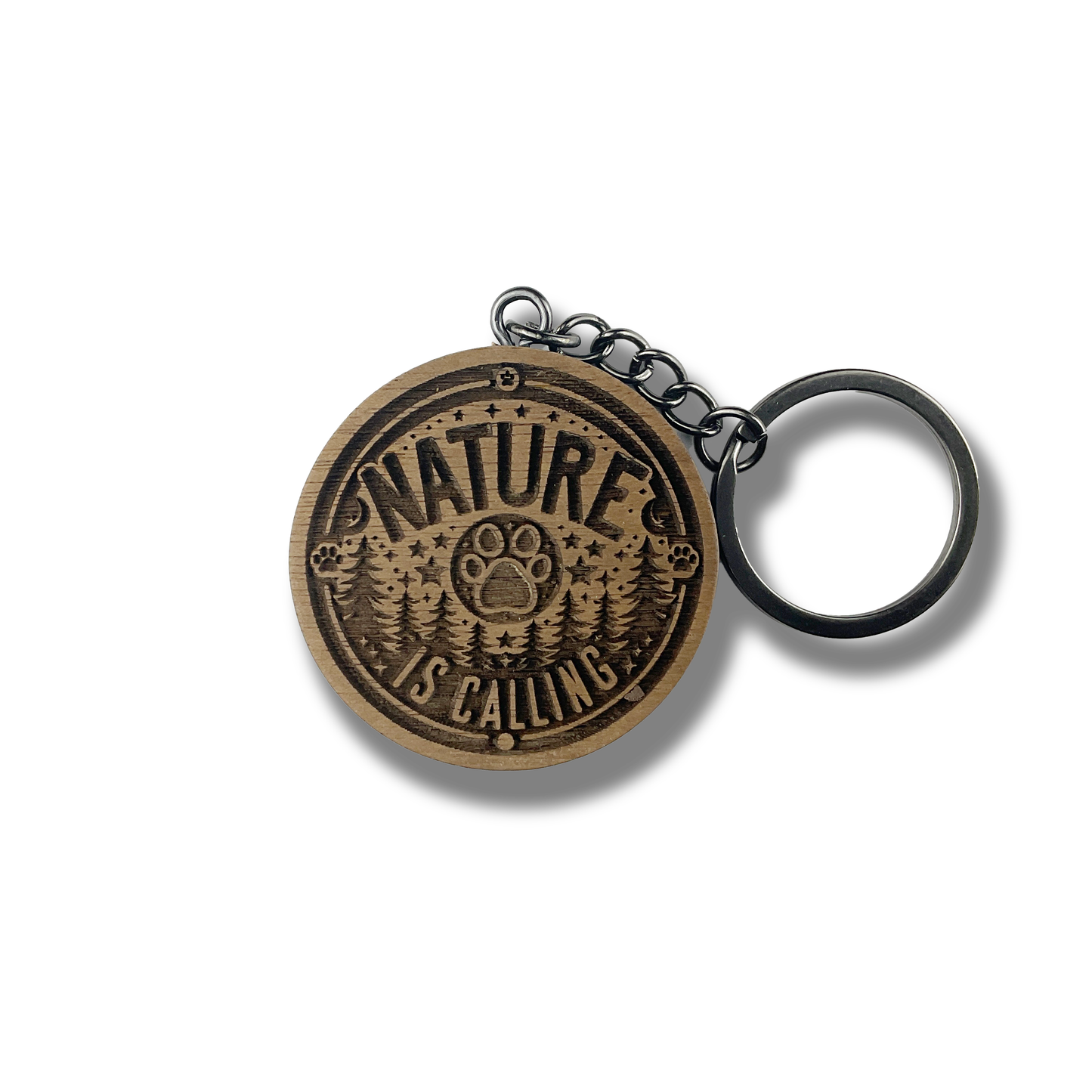 Nature Is Calling Keychain
