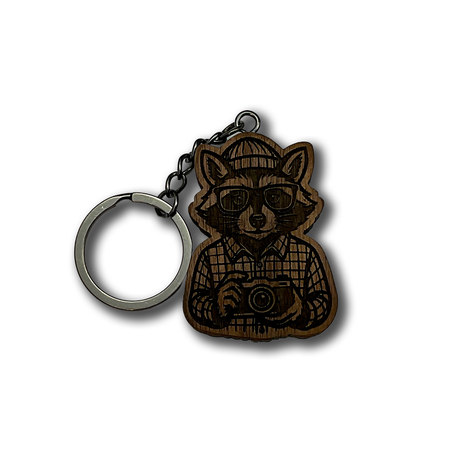 Trash Panda Photog Keychain