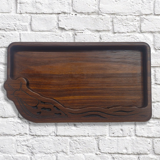 Banana slug Dark walnut catchall tray