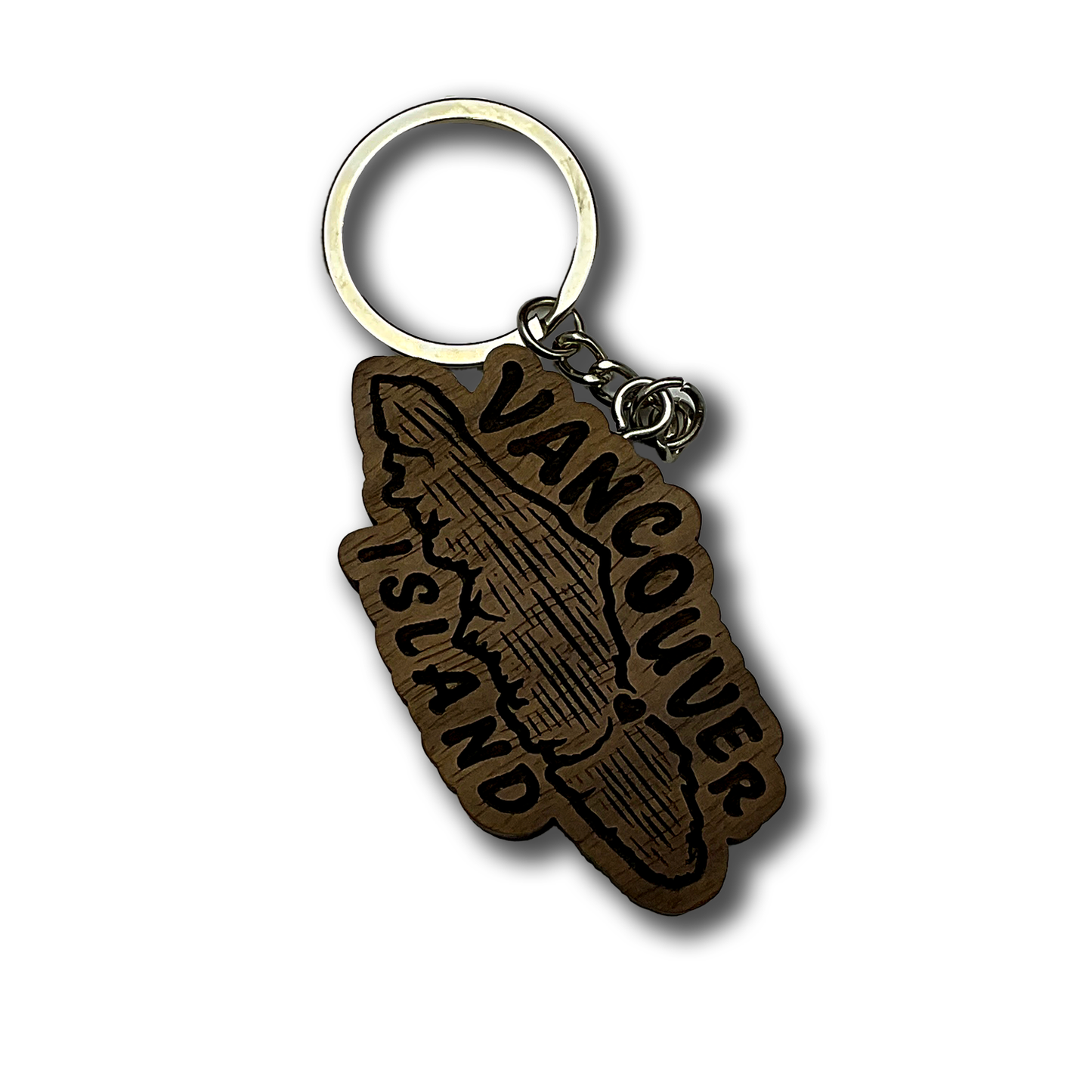 Vancouver Island Qualicum Heart Keychain