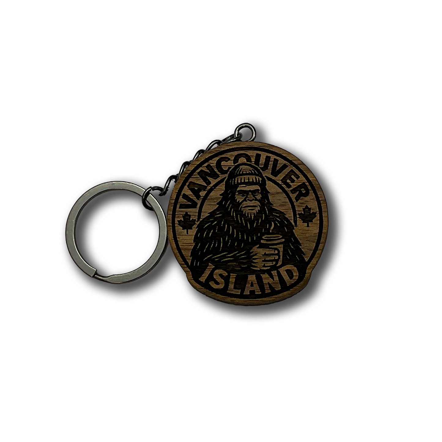 Vancouver Island Sasquatch Coffee Keychain