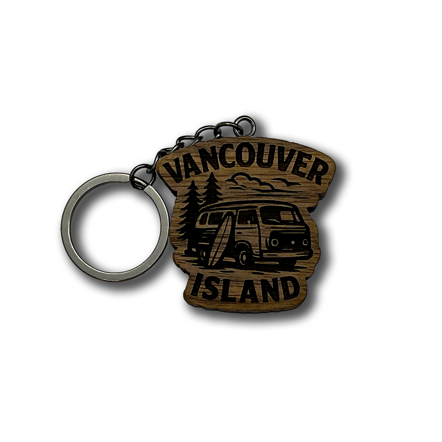 Vancouver Island Surfer Van Keychain