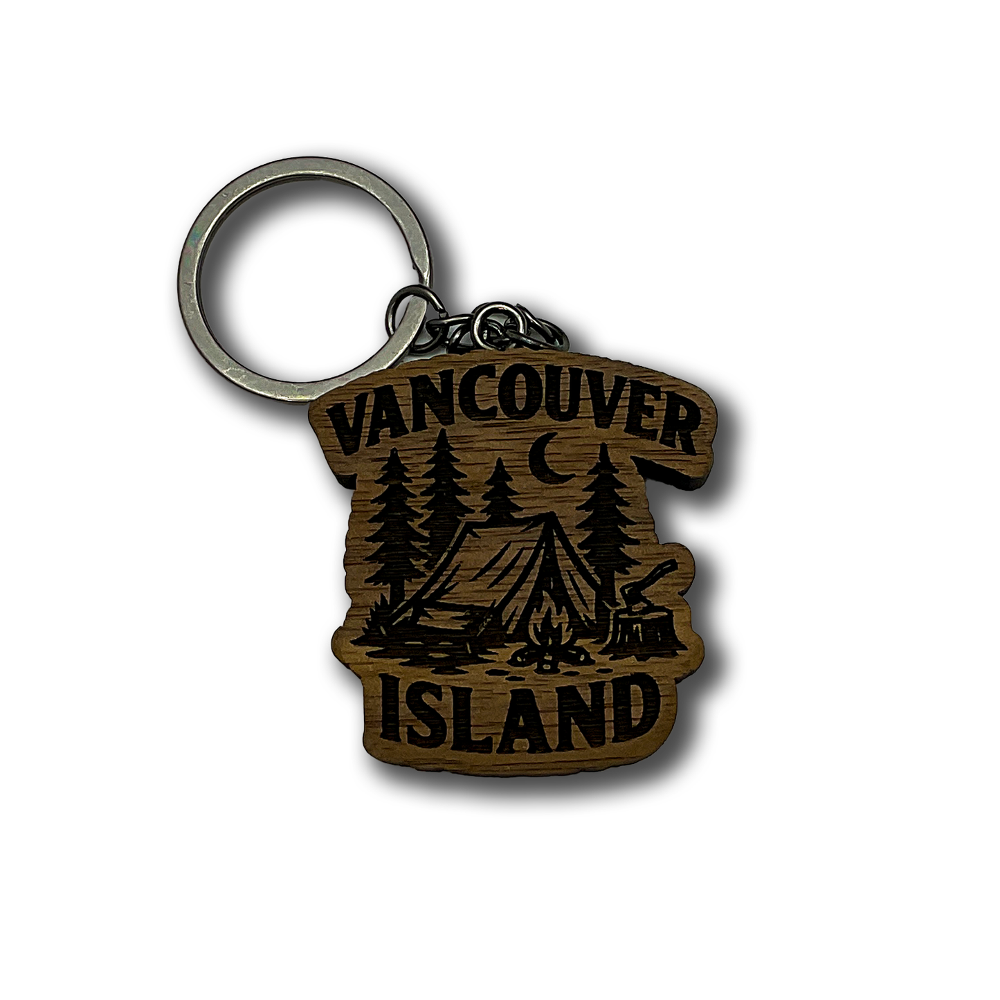 Vancouver Island Tent Keychain