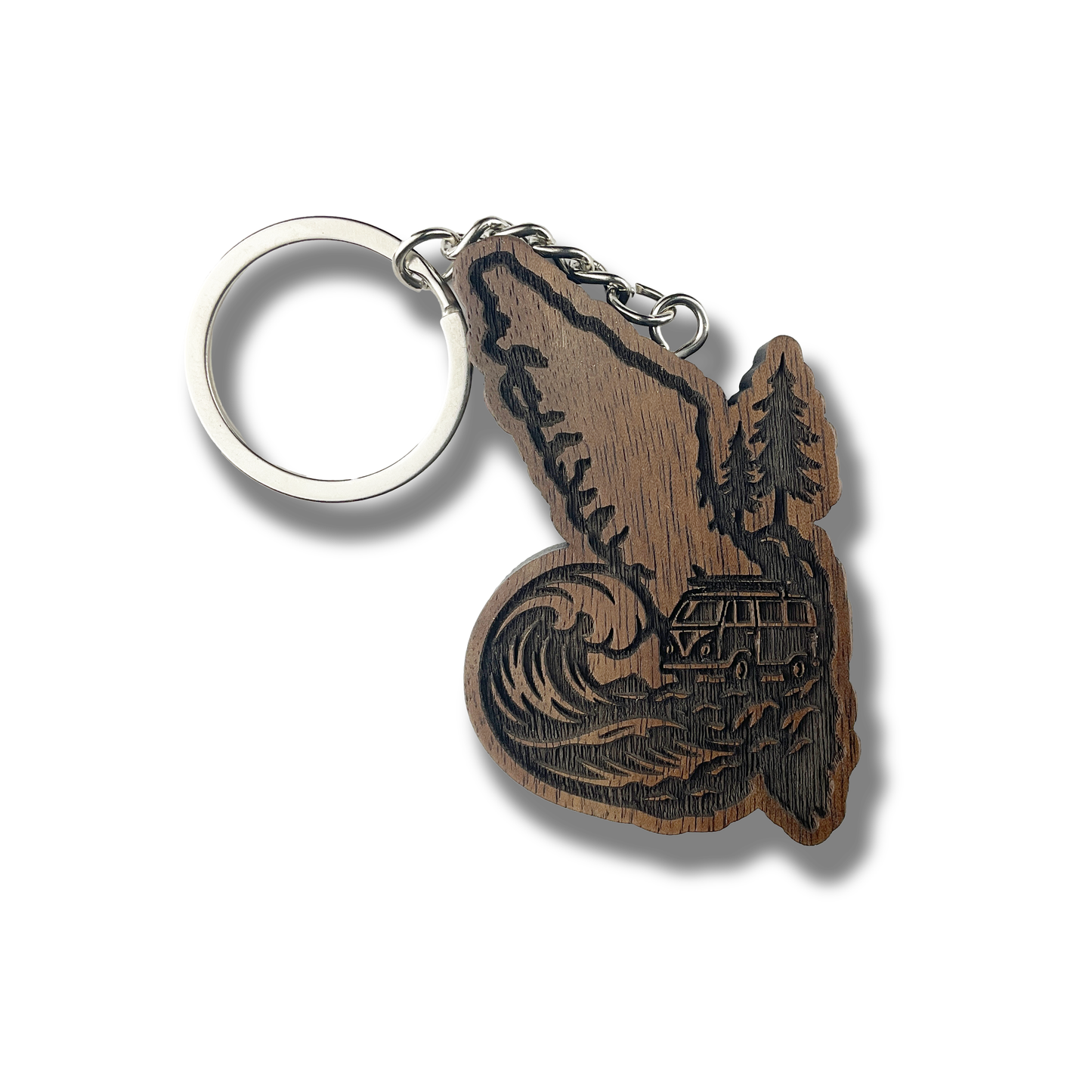 Van Isle Surf Van Keychain