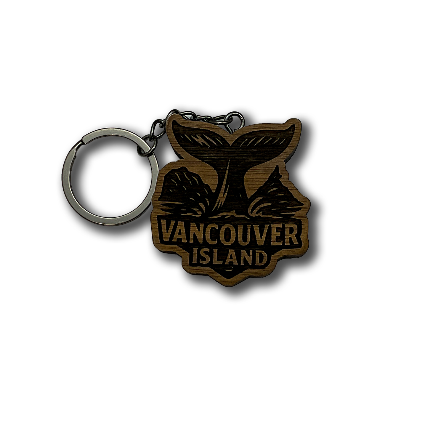 Vancouver Island Whale Tail Keychain