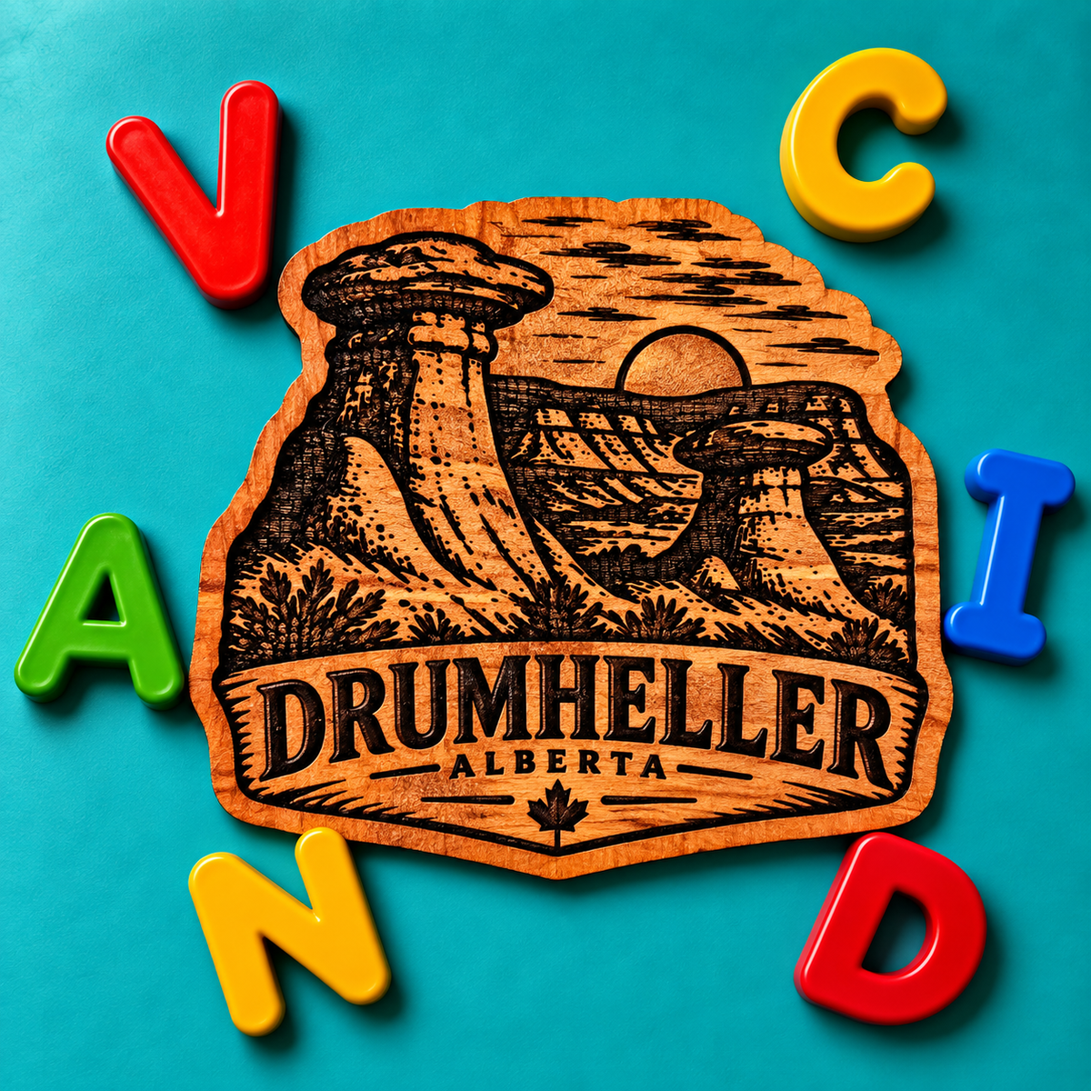 Drumheller Red Cedar Fridge Magnet