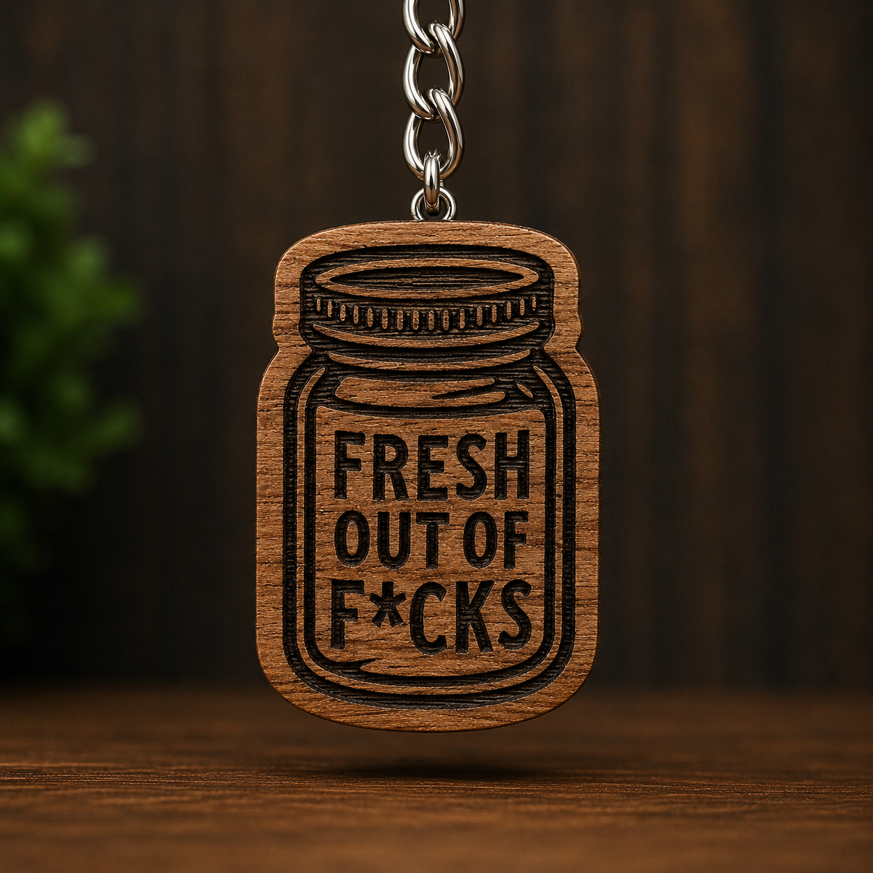 Fresh out of F*cks Keychain