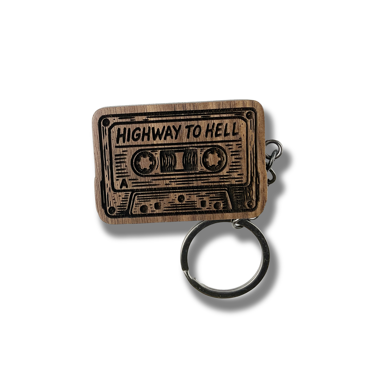 Highway To Hell Cassette Keychain