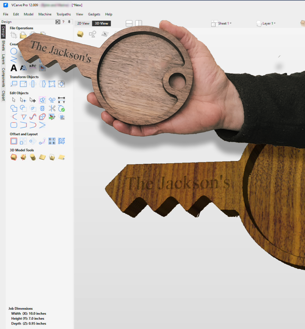 Digital Files: Key Shaped Catchall Tray.