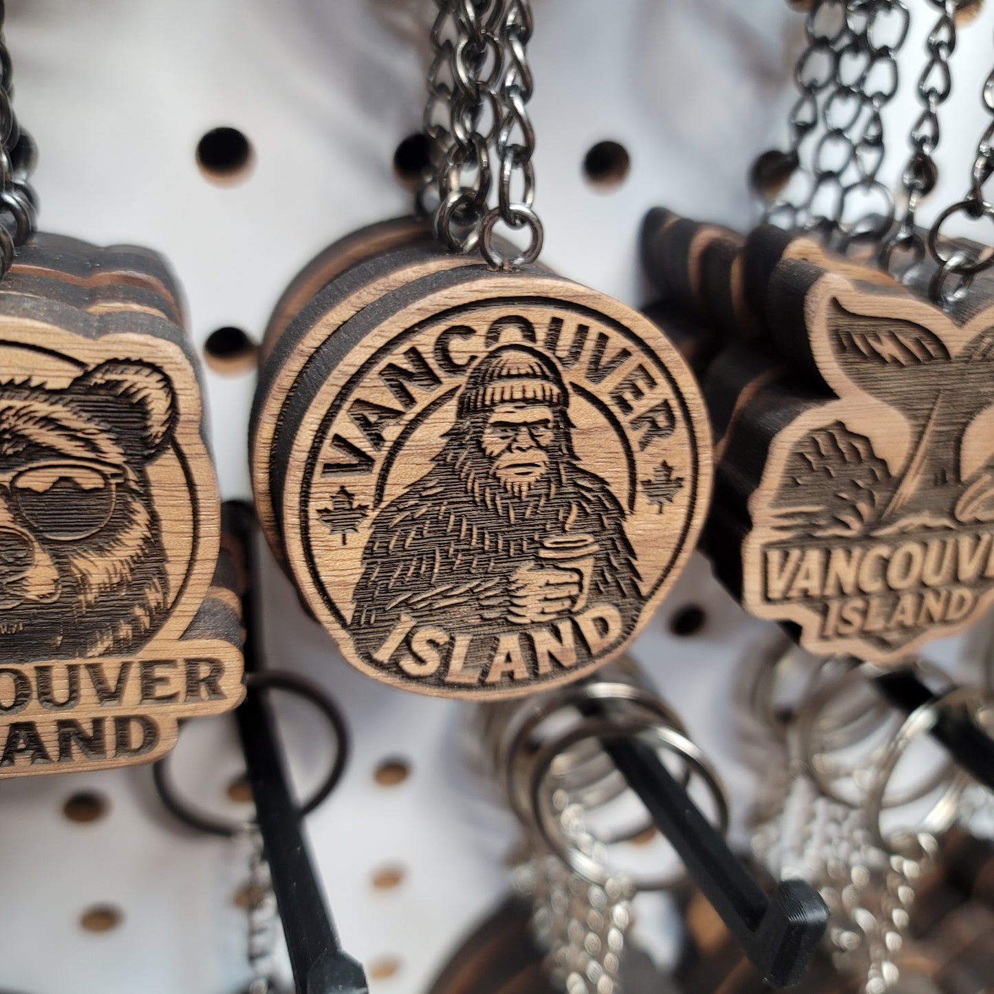 Vancouver Island Sasquatch Coffee Keychain