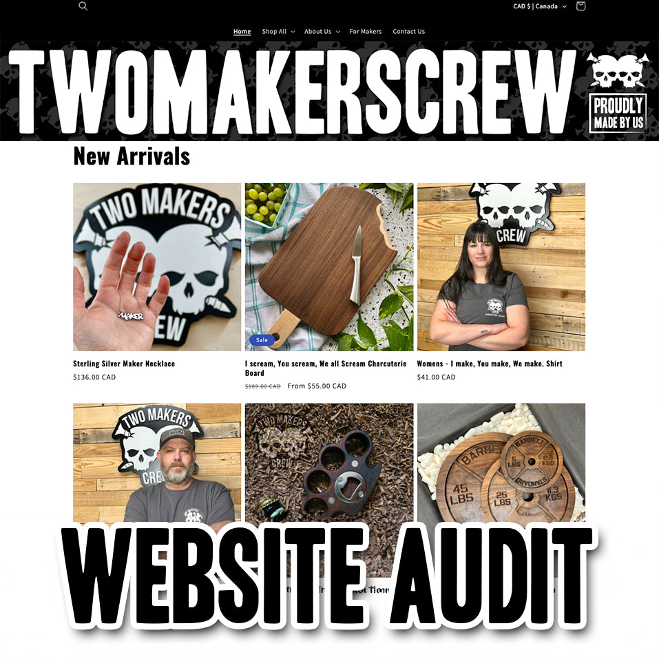 Shopify forward facing website audit