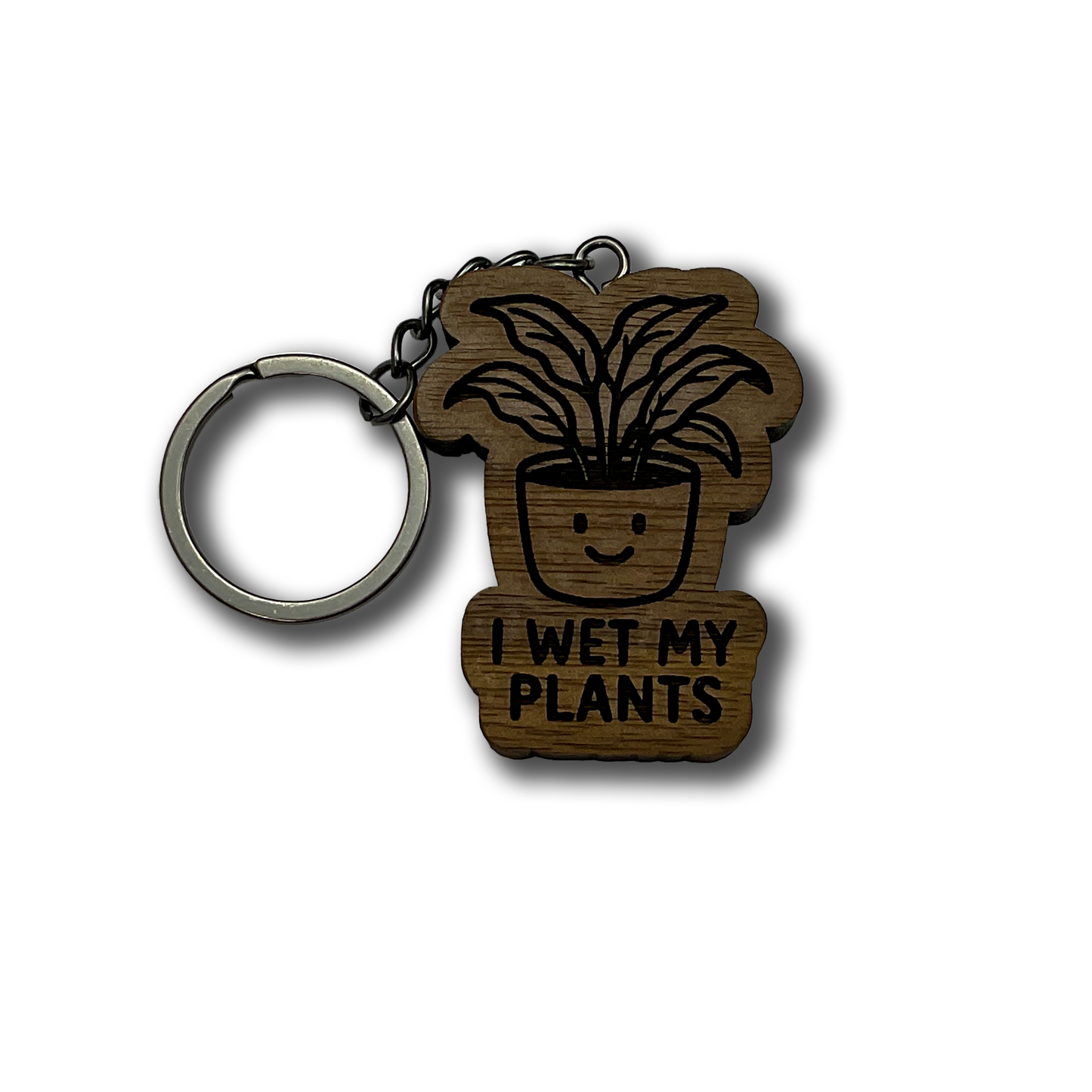 I Wet My Plants Keychain