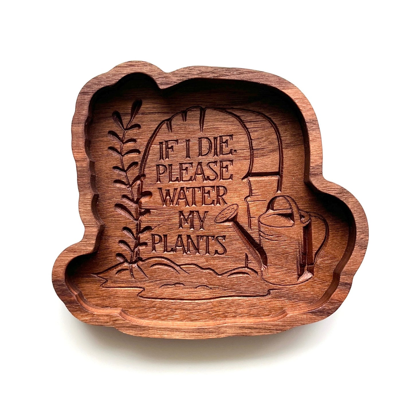 If I Die, Please Water My Plants Valet Catch all Tray