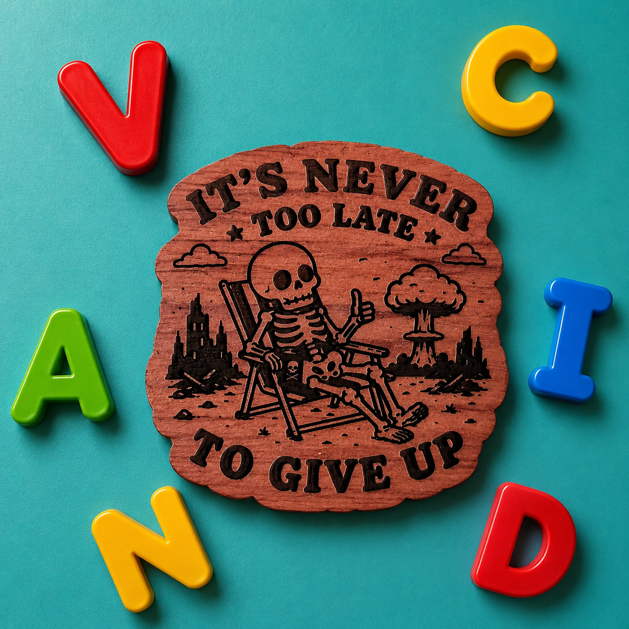 Its Never Too Late to Give Up Magnet