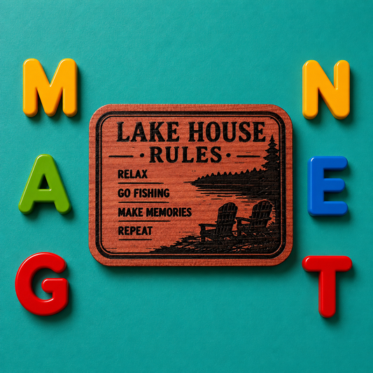 Lake House Rules Magnet