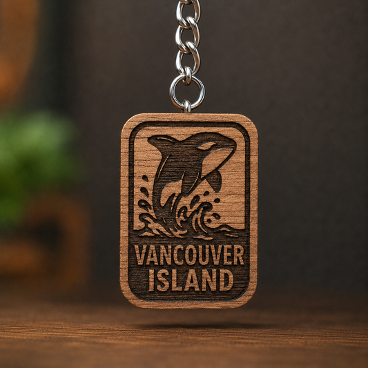 Vancouver Island Orca Keychain
