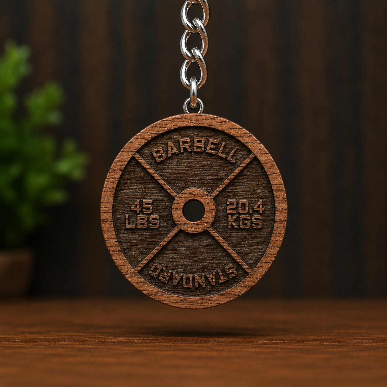 45LBS weight plate Keychain