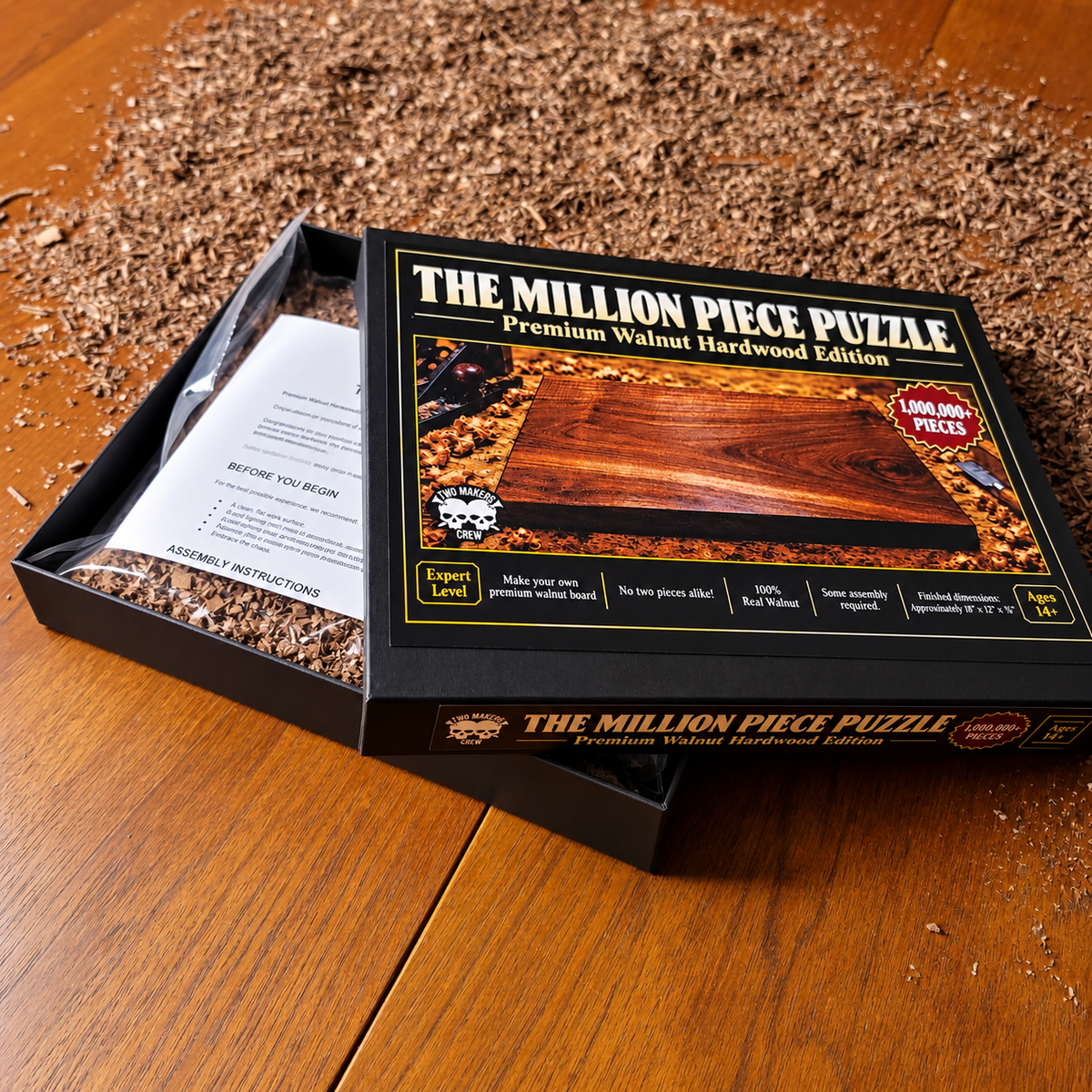 The Million Piece Puzzle | Premium Walnut Hardwood Edition