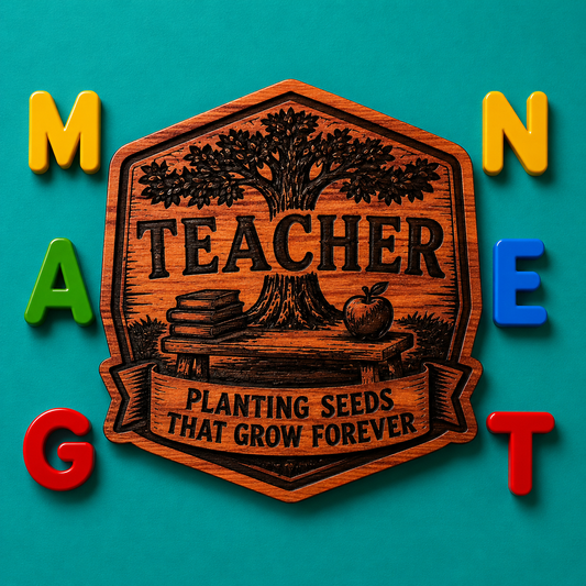 TEACHER planting seeds Magnet