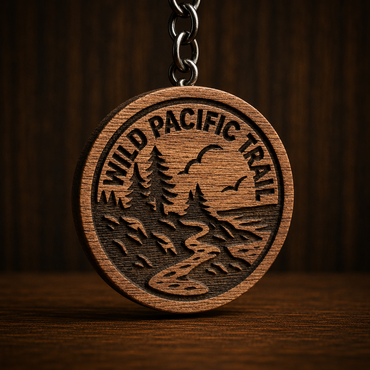 Wild Pacific Trail Keychain