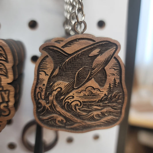 Orca Spyhopper Keychain