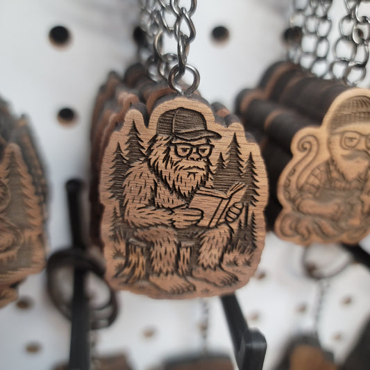 Sasquatch Stump Keychain