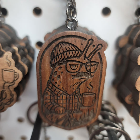 Hipster Slug Keychain