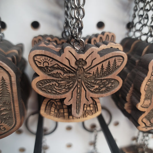 DragonFly Mountains Keychain