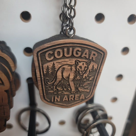 Cougar In Area Keychain