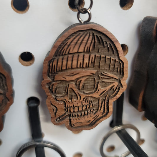 Hipster Male with cig Keychain