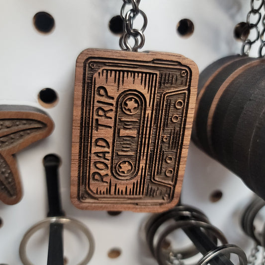 Road Trip Cassette Keychain