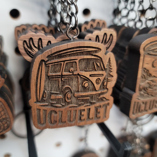 Ucluelet Van Keychain