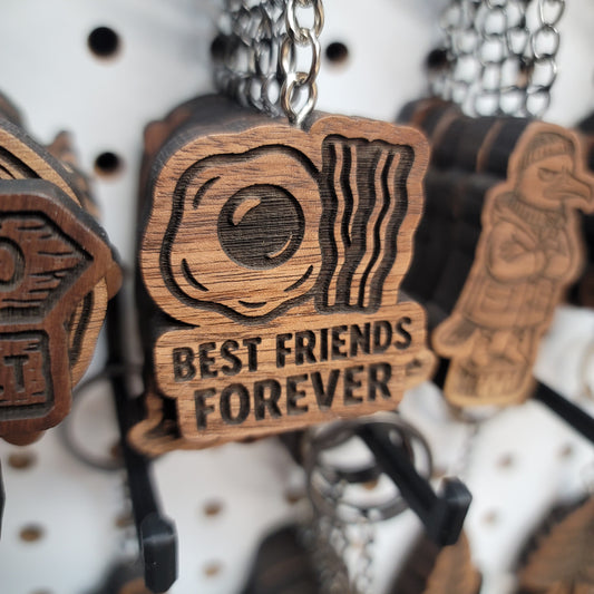 Bacon and Eggs Keychain
