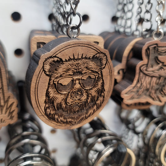 Bear Shades Keychain