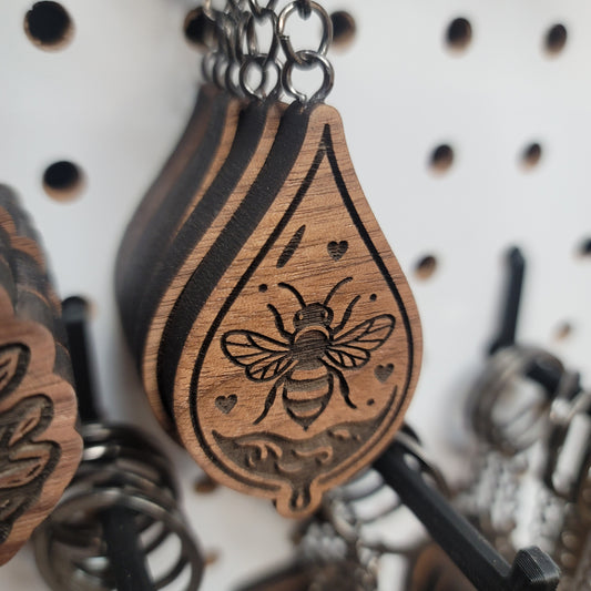 Honey Drip Bee Keychain