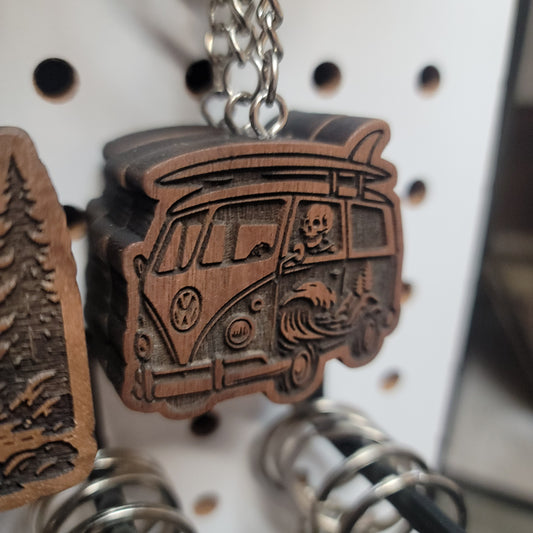 Surfer Van Keychain