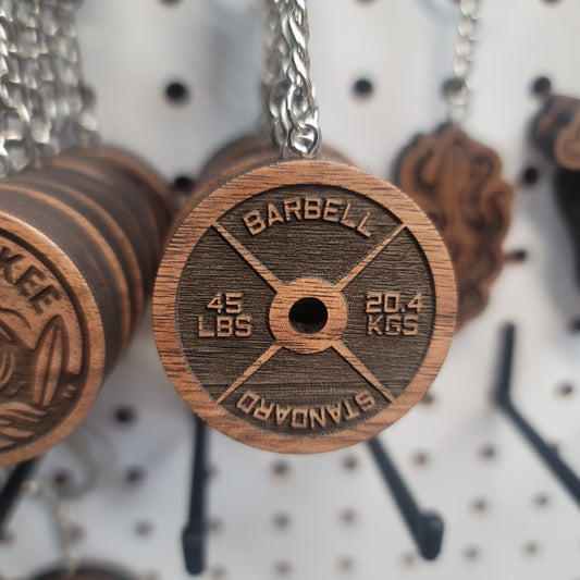 45LBS weight plate Keychain