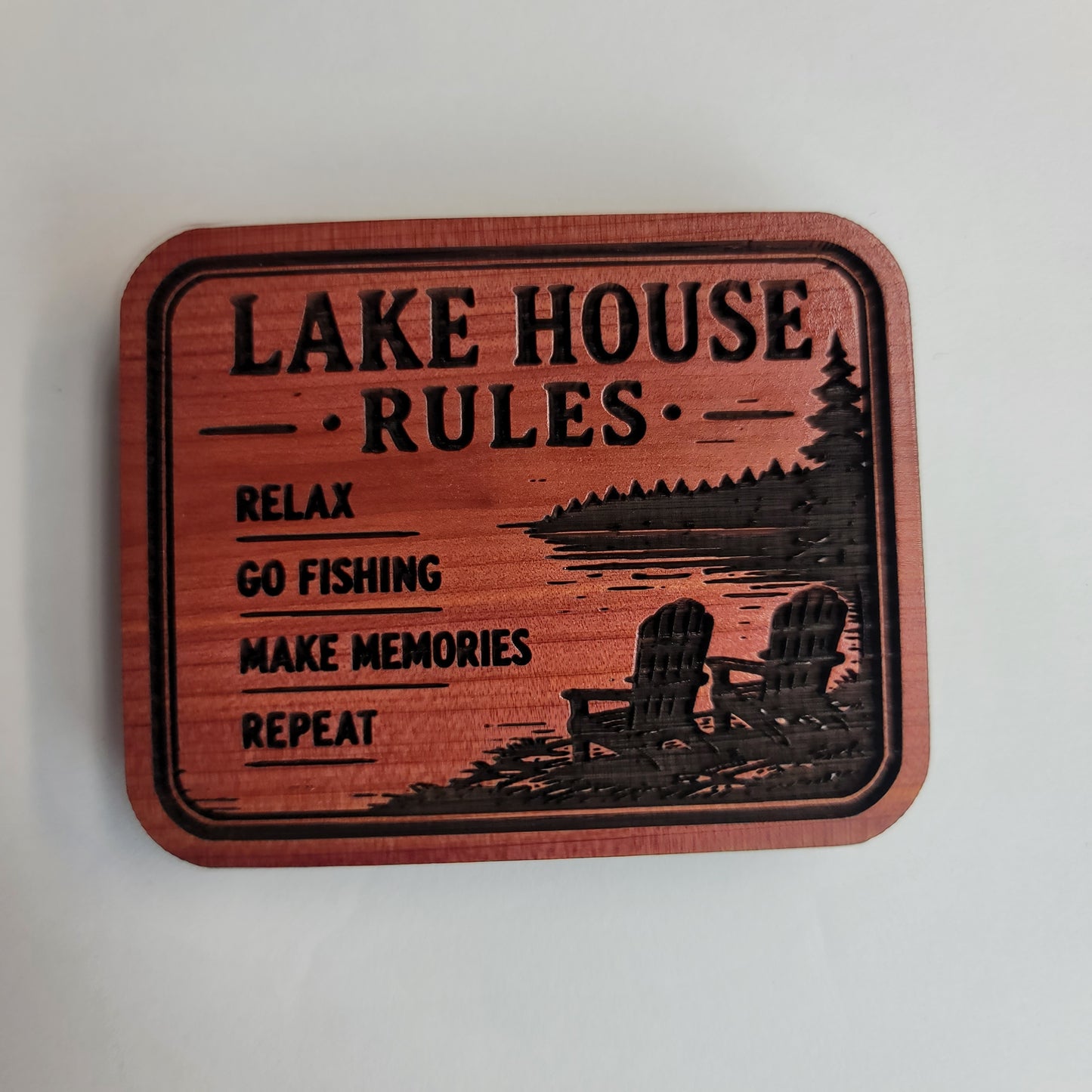 Lake House Rules Magnet