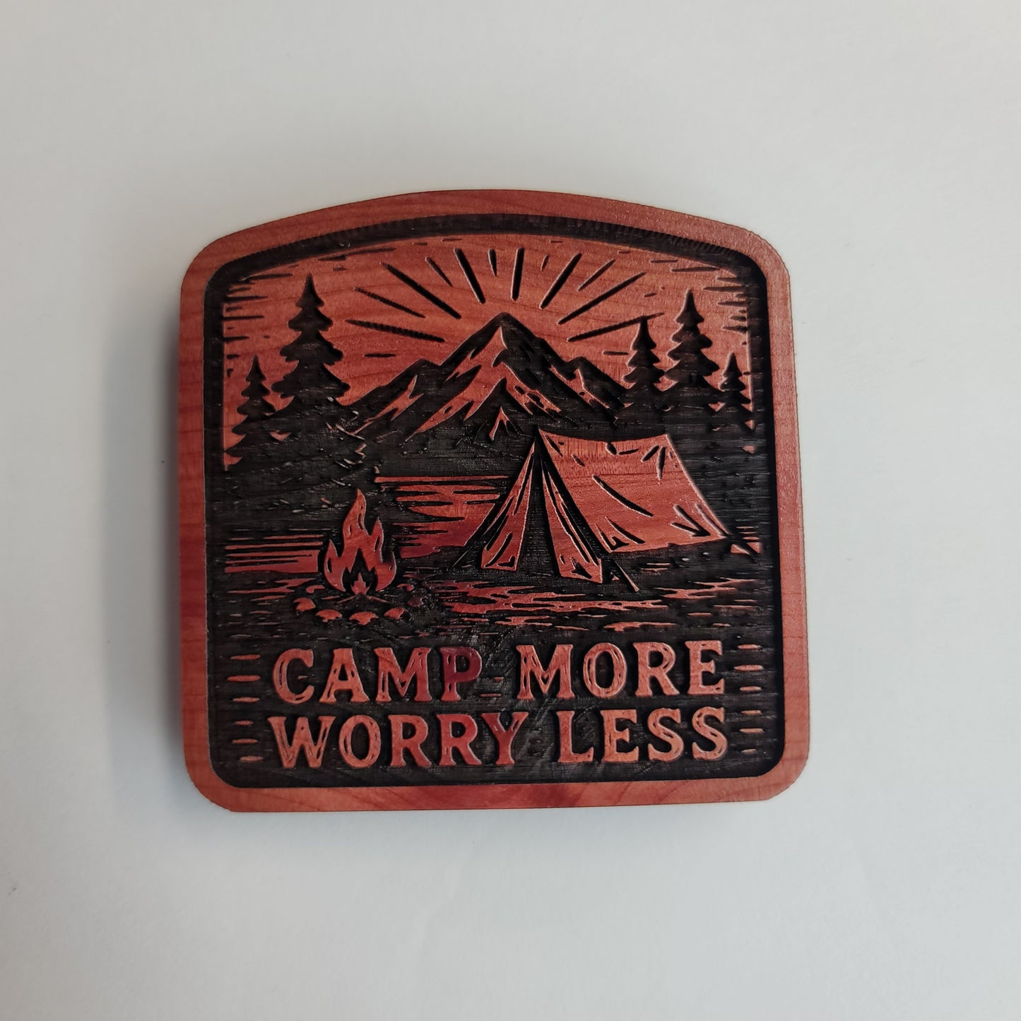 Camp More Worry Less Magnet