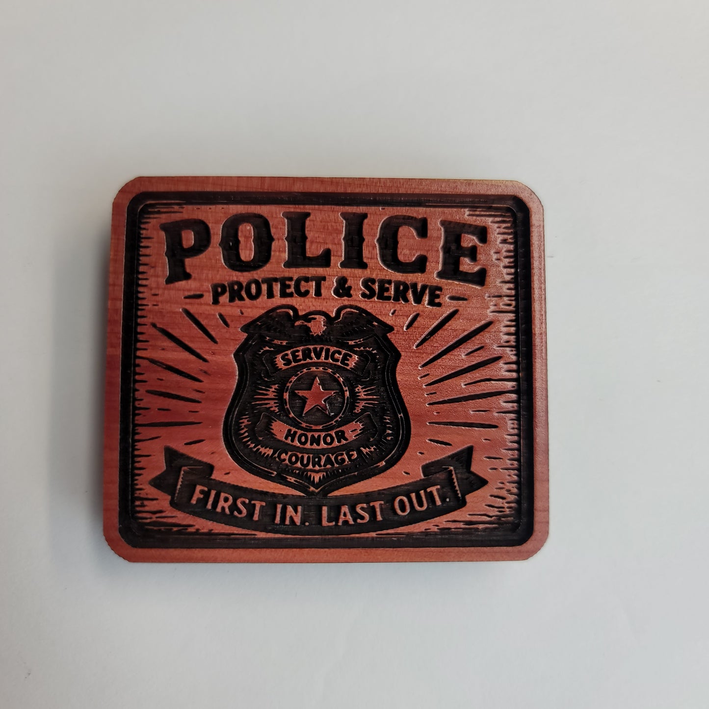 Police Protect and Serve Magnet