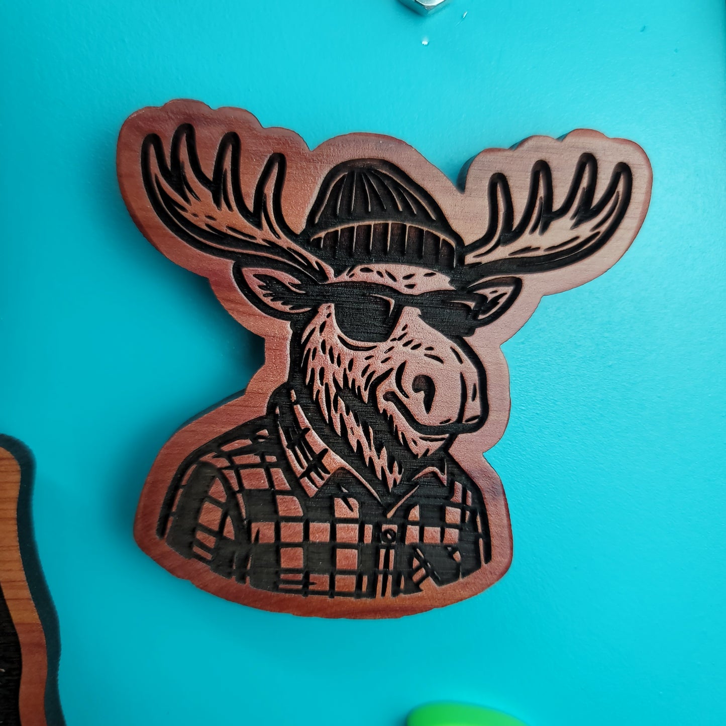 Hipster Moose Magnet