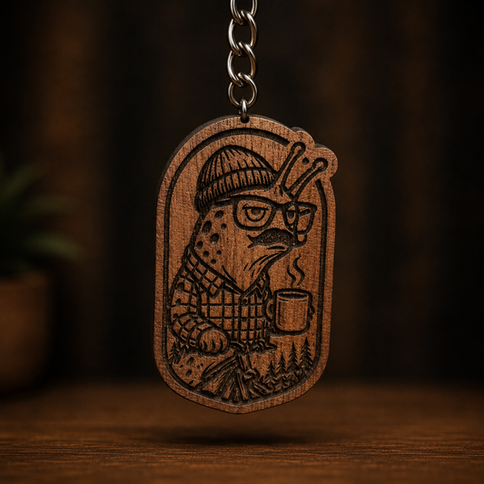 Hipster Slug Keychain